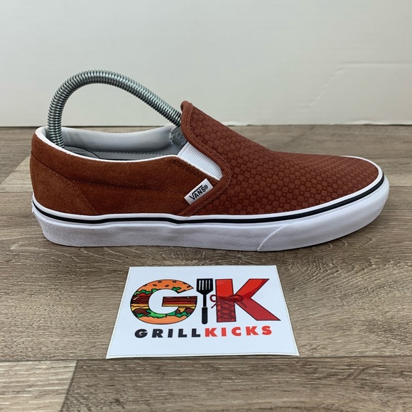 vans embossed suede slip on